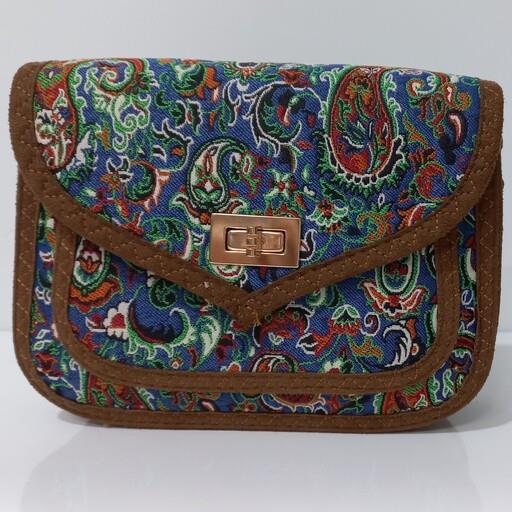 کیف دوشی دخترانه ترمه مدل بهار قلبی